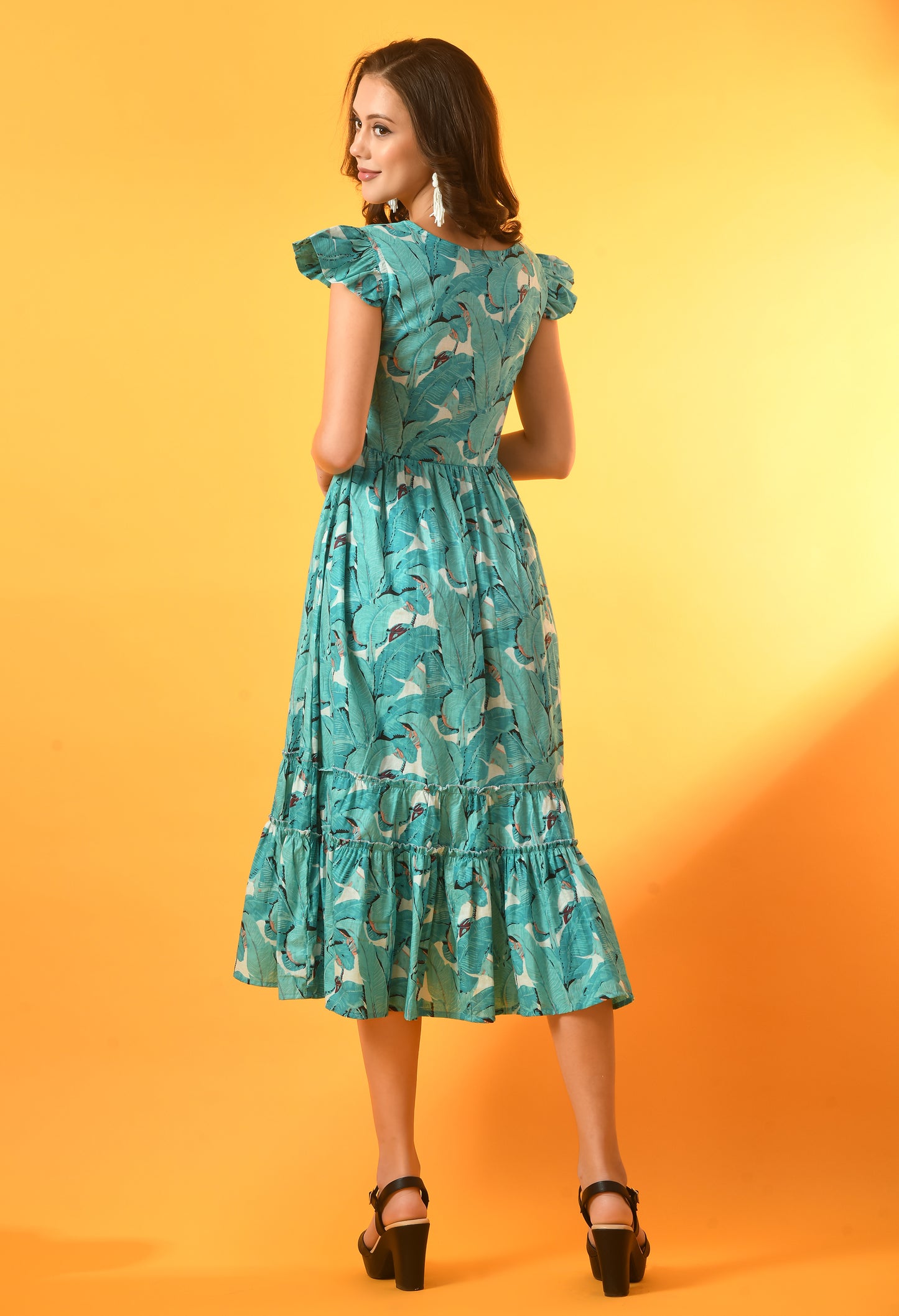 Ocean Breeze Frill-Tiered Dress