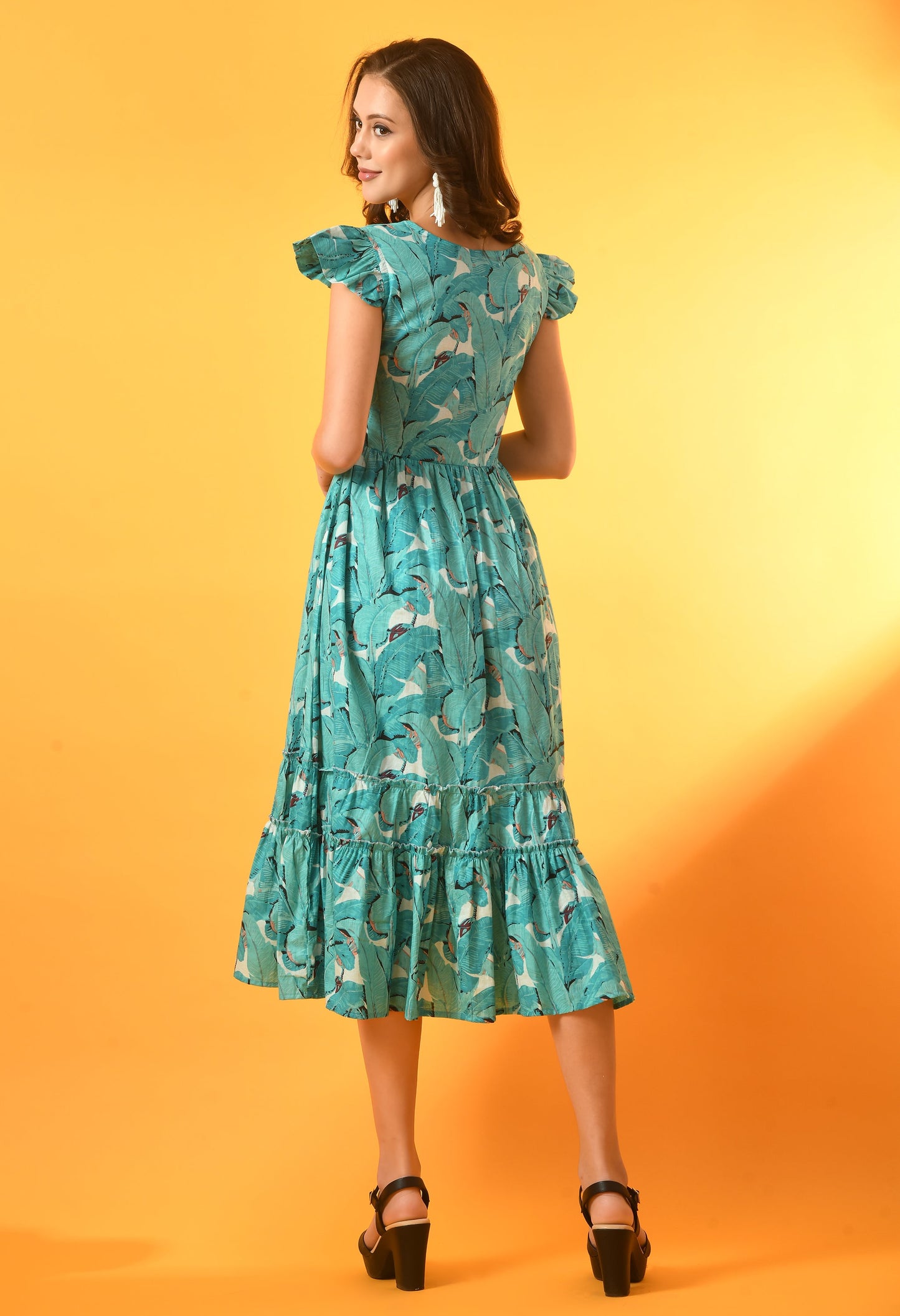 Ocean Breeze Frill-Tiered Dress