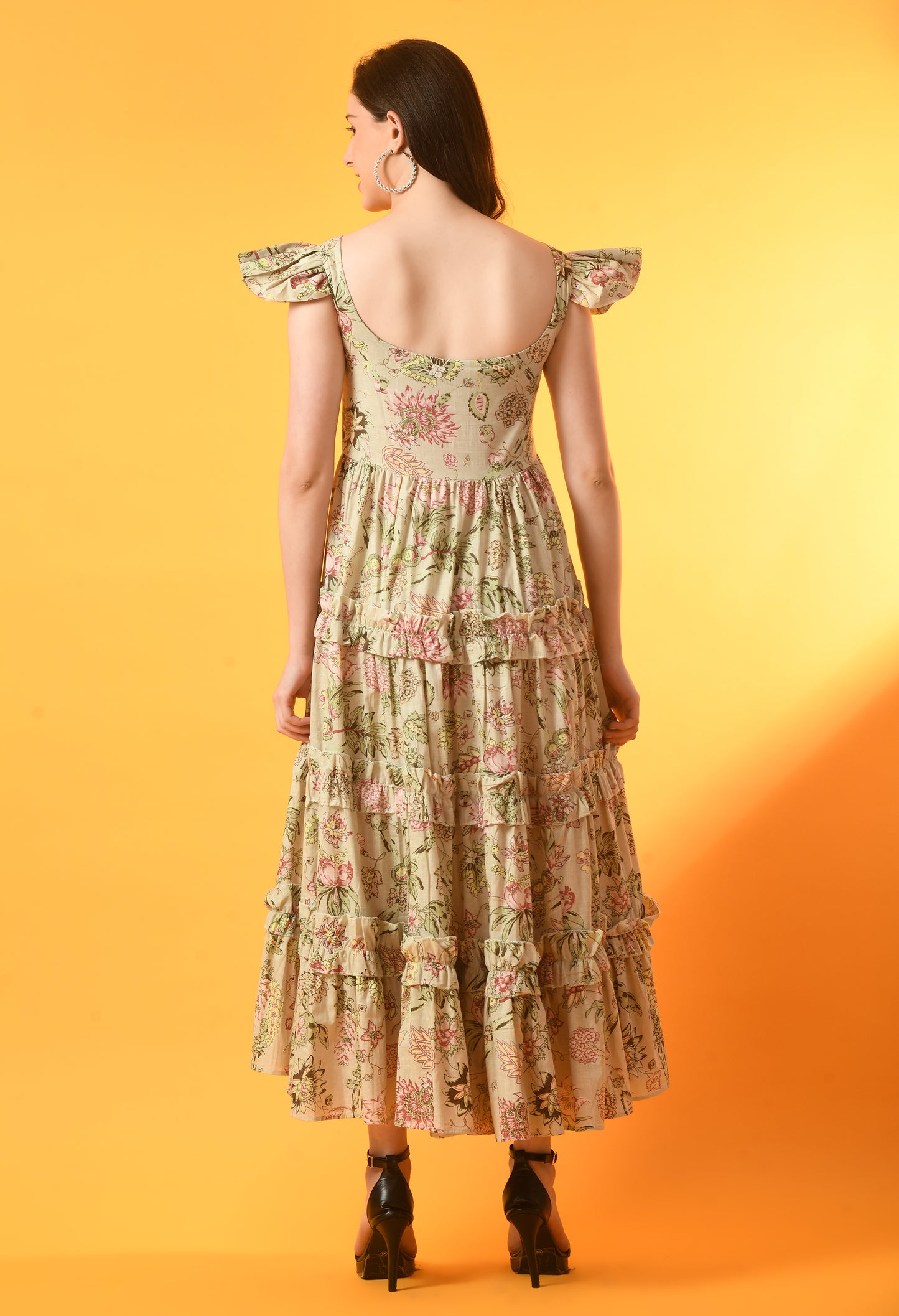 Desert Dazzle Multicolor Tiered Dress