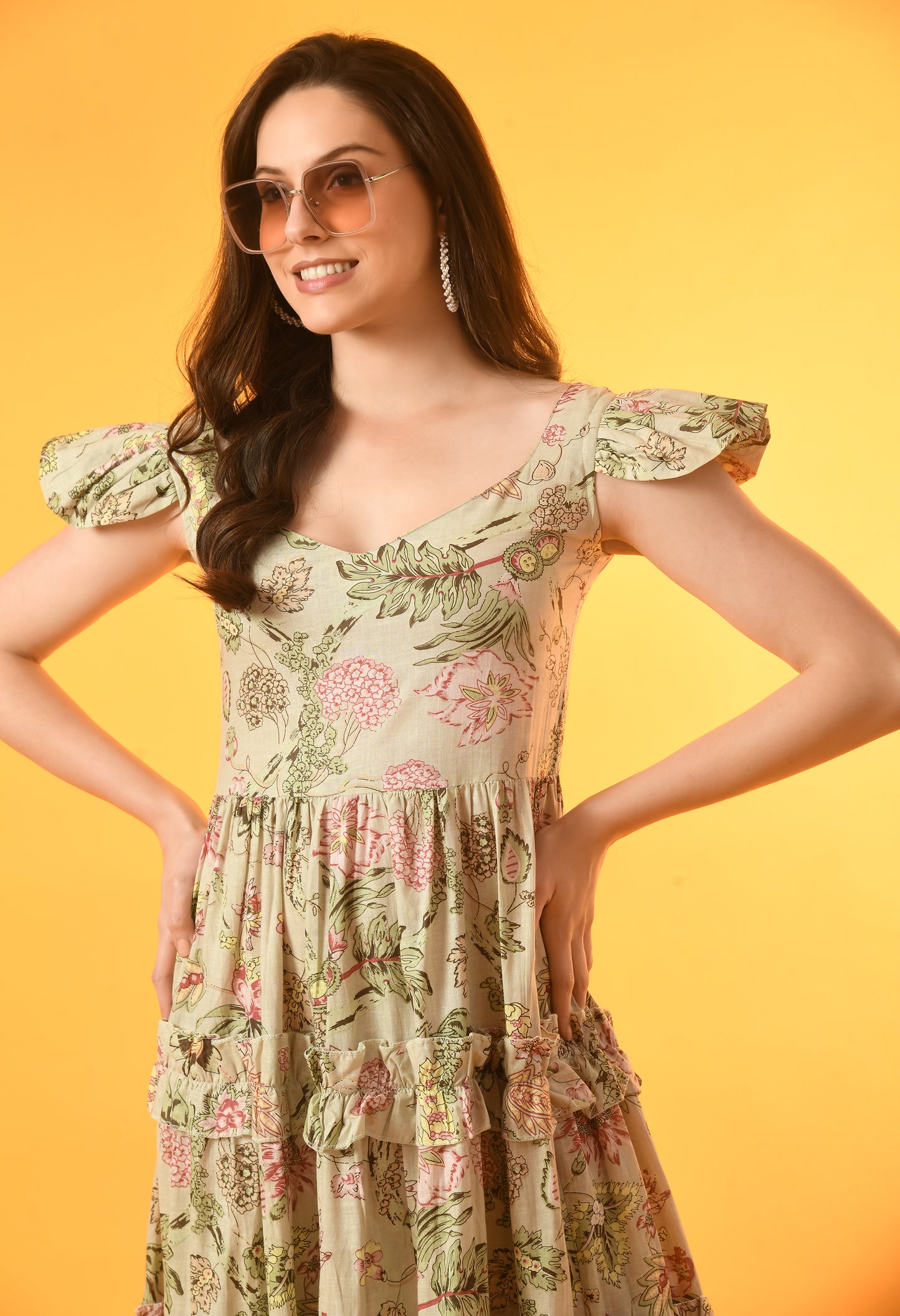 Desert Dazzle Multicolor Tiered Dress