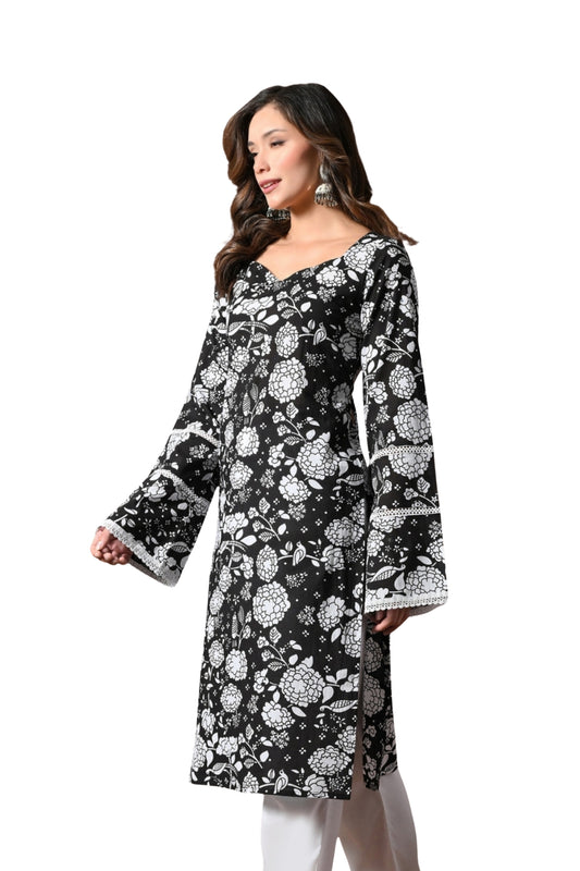 Zaina – Bell Sleeved Pakistani Kurta
