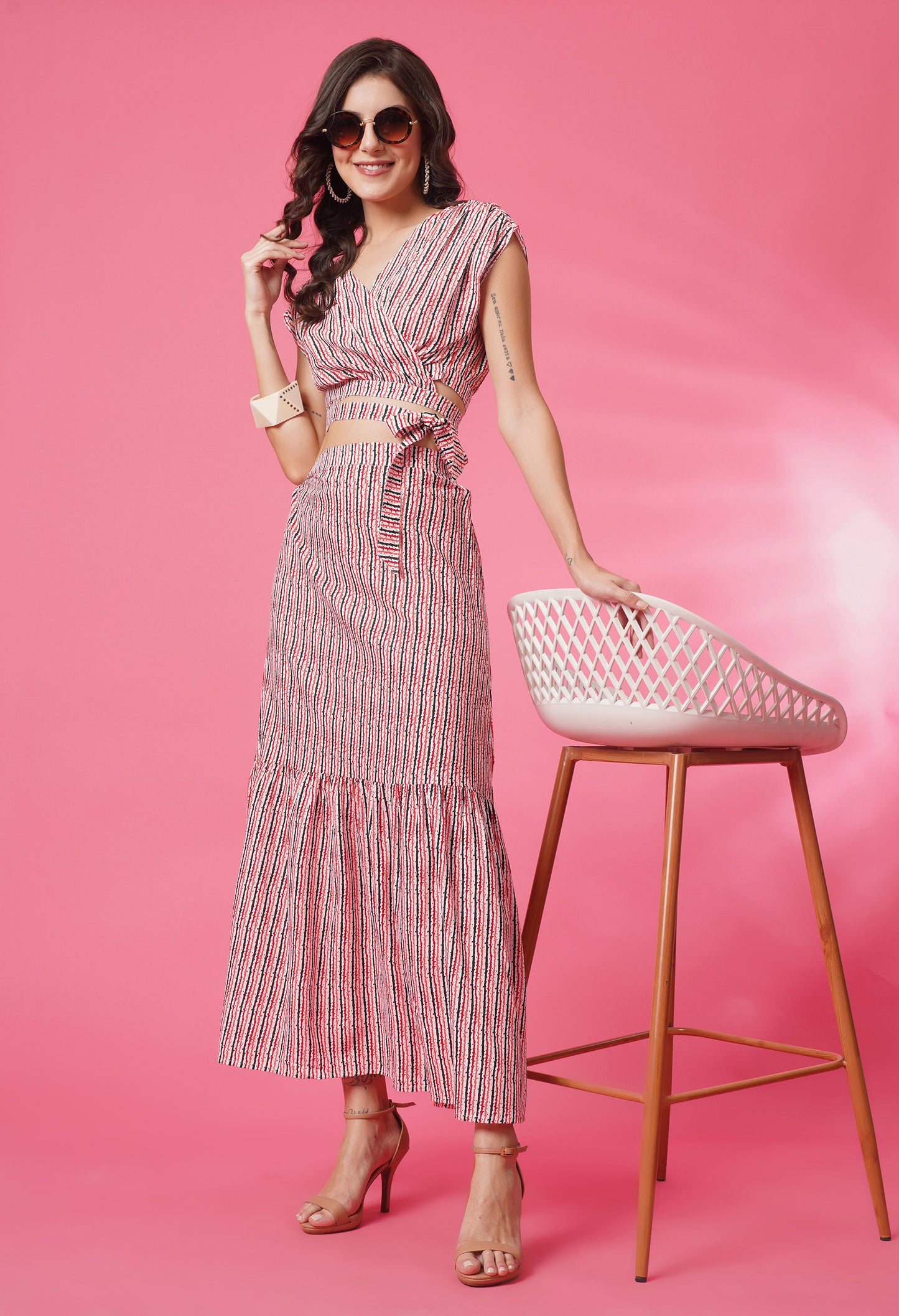 Linear Luxe Skirt Co-ord Set
