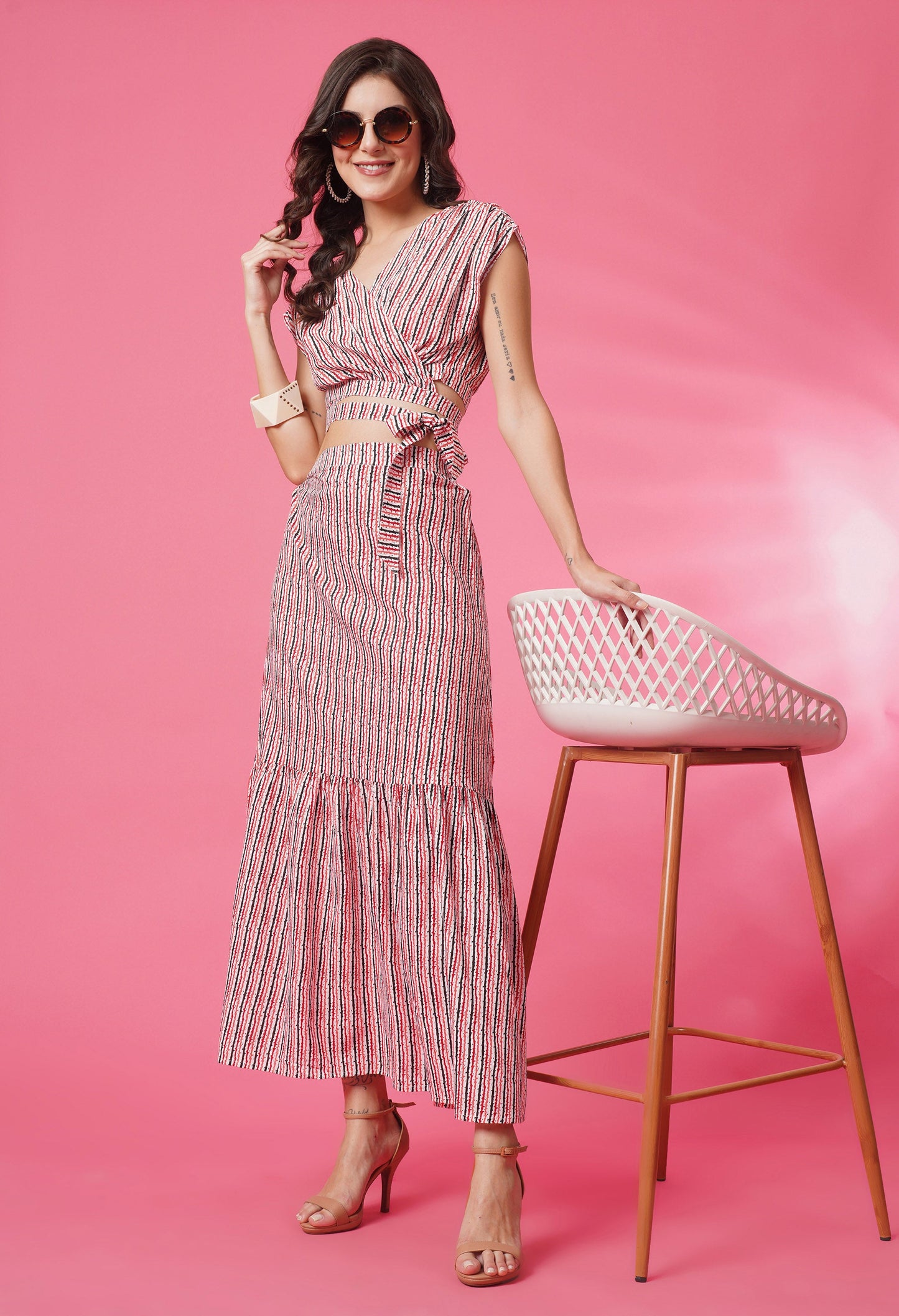 Linear Luxe Skirt Co-ord Set
