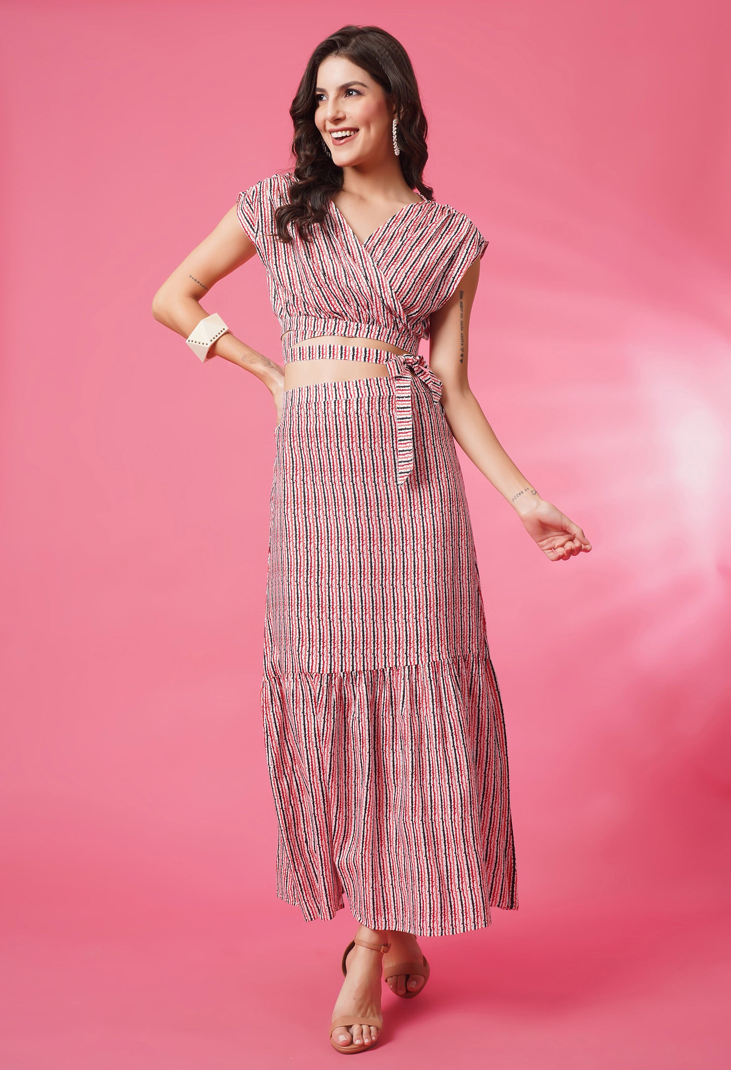 Linear Luxe Skirt Co-ord Set