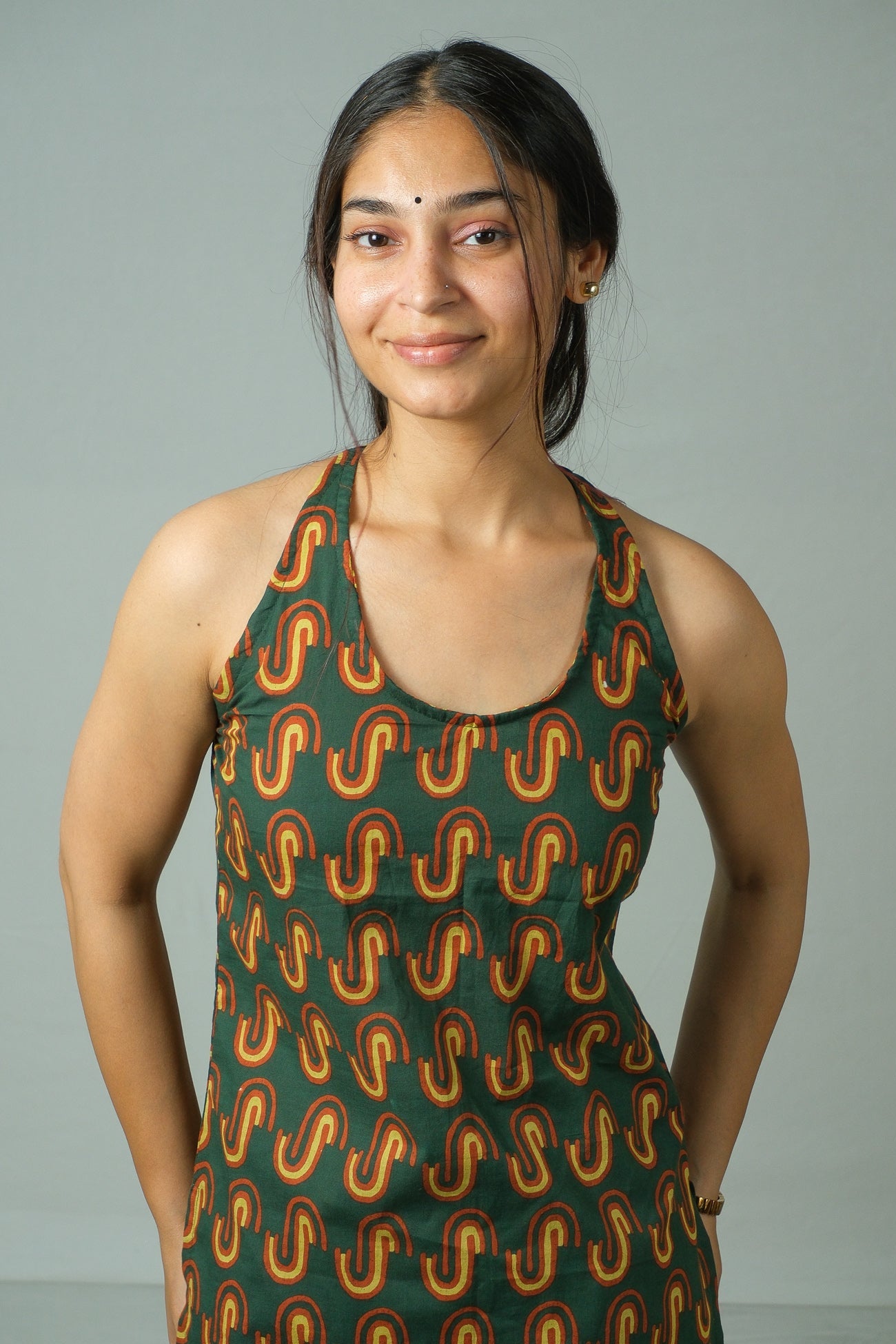 Veyra – Halter Neck Top (Bottle Green)