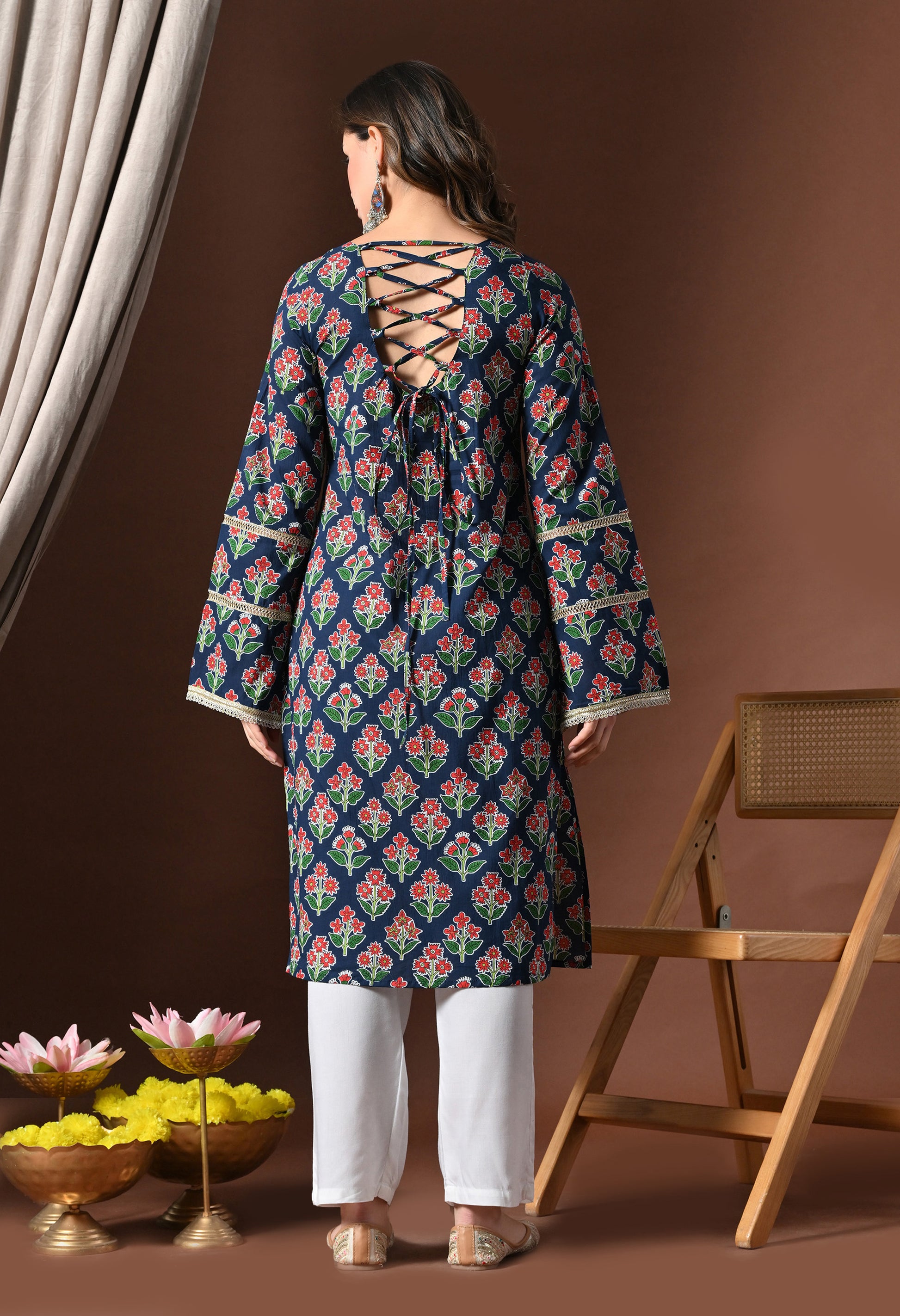Mehr – Bell Sleeved Pakistani Kurta - KSAMA