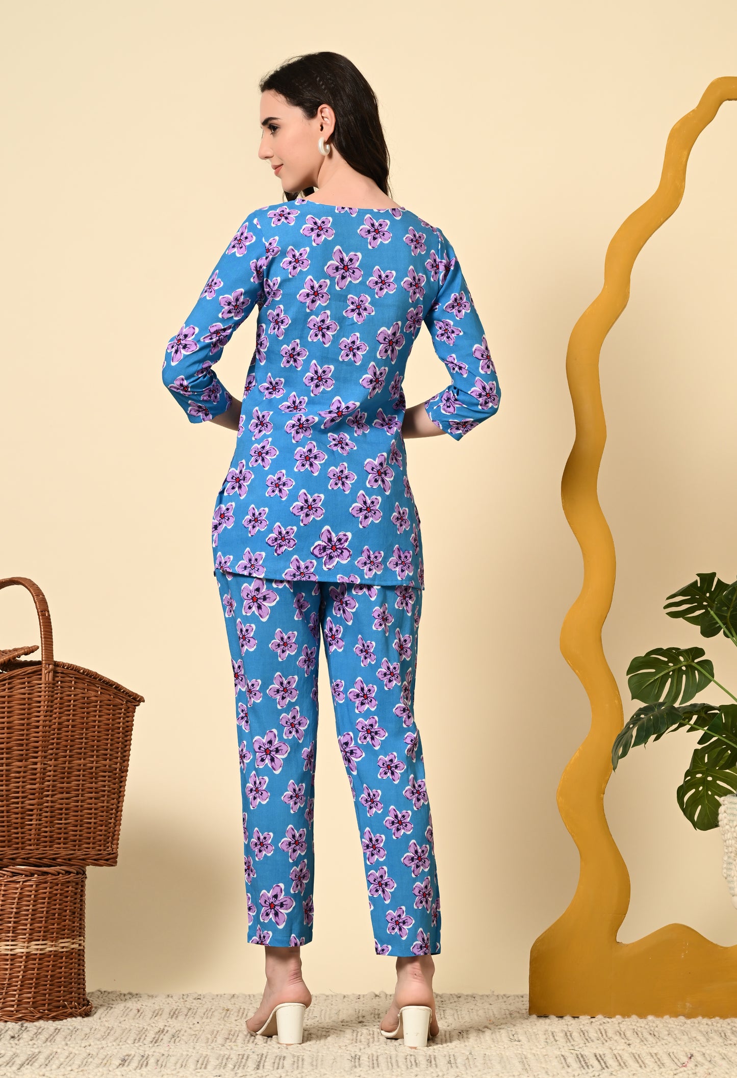 Indigo Bloom Co-ord Set