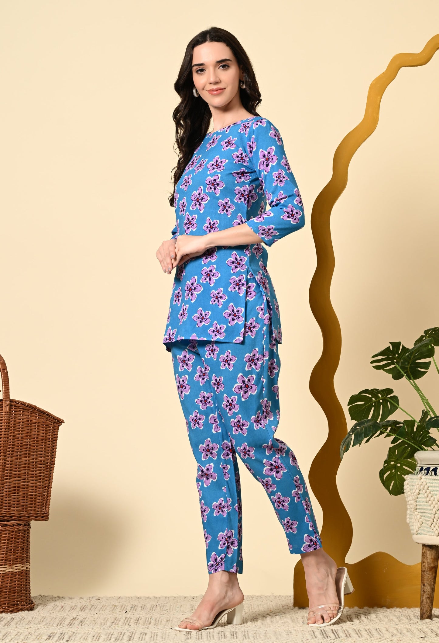 Indigo Bloom Co-ord Set
