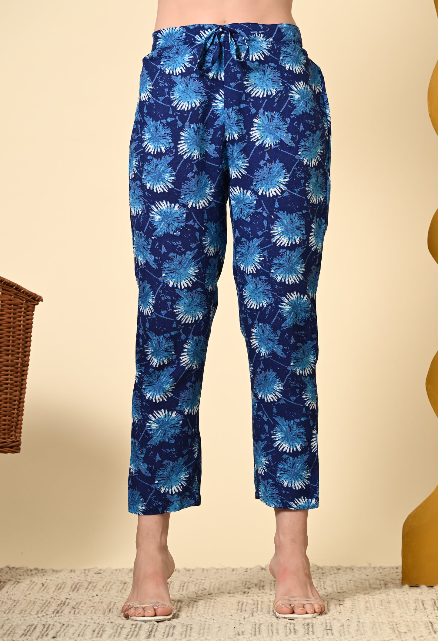 Ocean Petals Peplum Top Co-ord Set