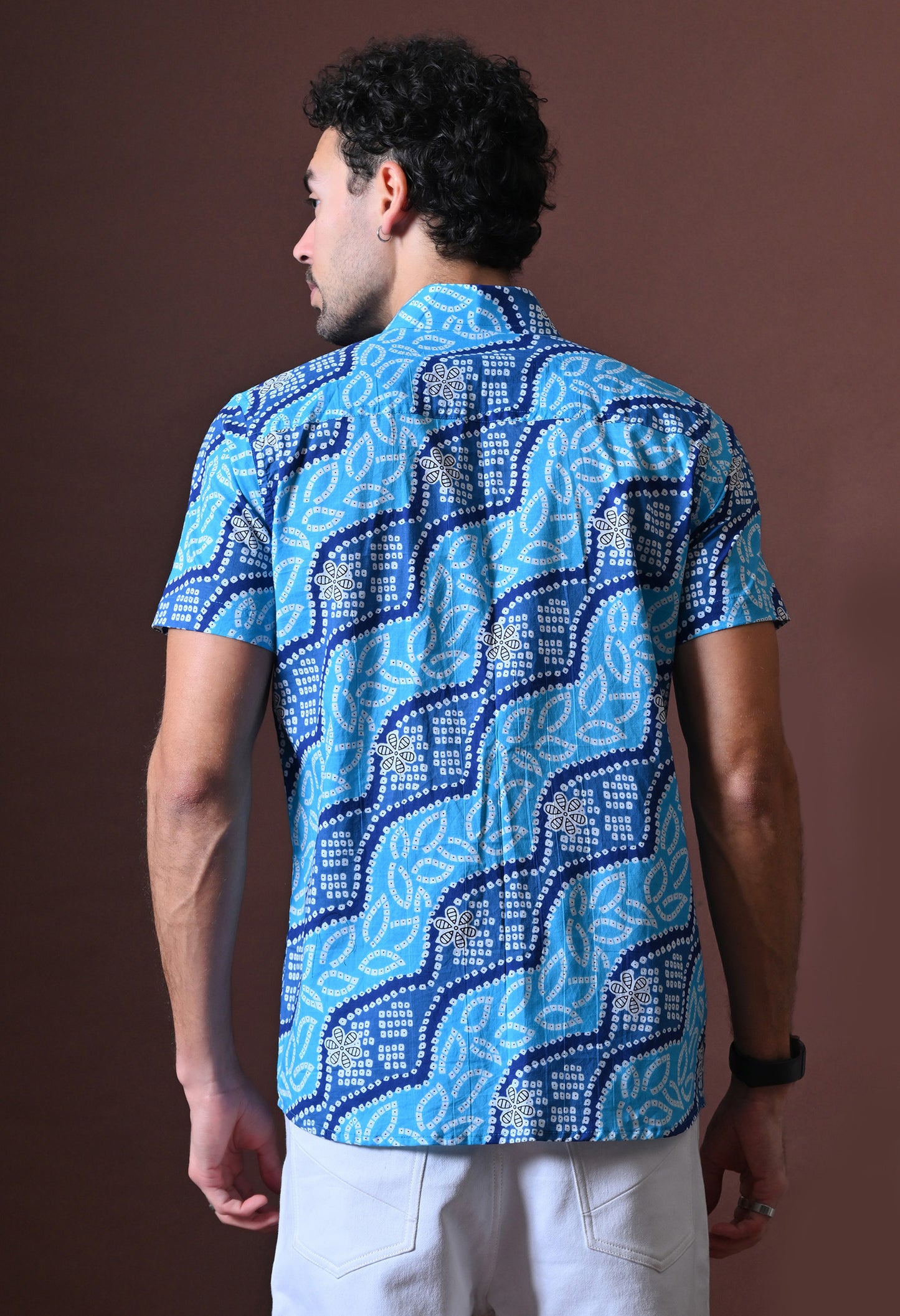 Neel - Printed Cotton Shirt (Half Sleeve)