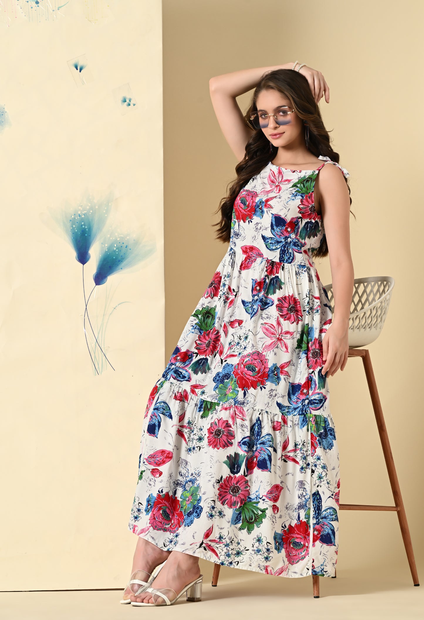 Floral Fantasy Tiered Dress