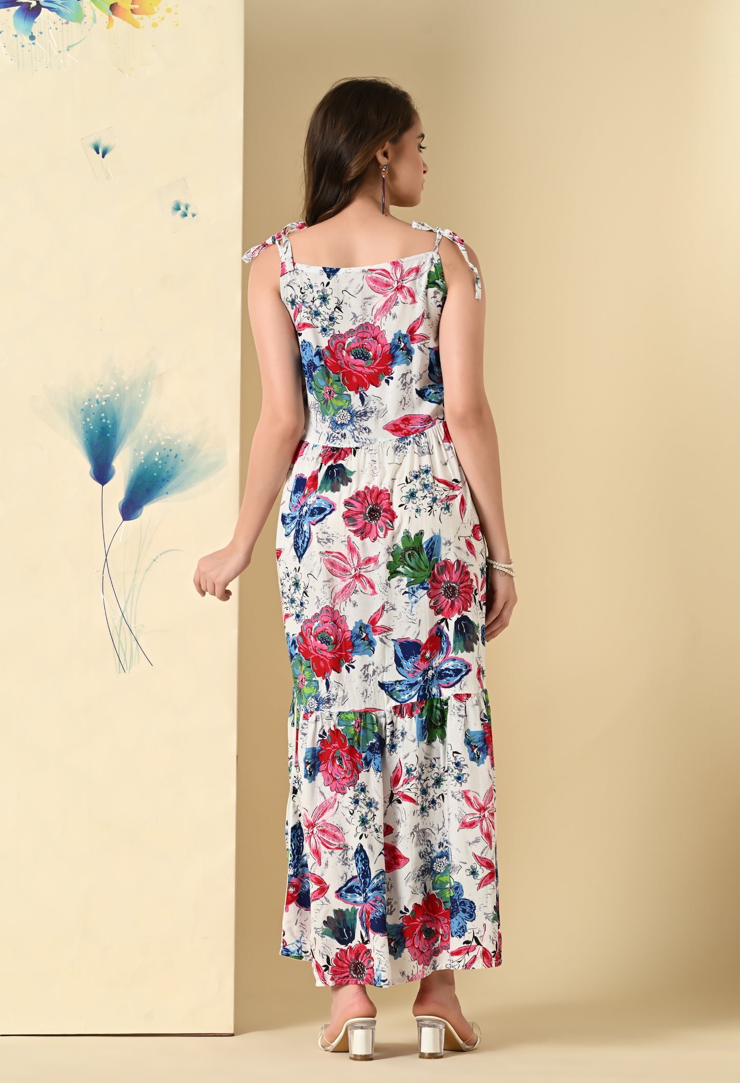Floral Fantasy Tiered Dress