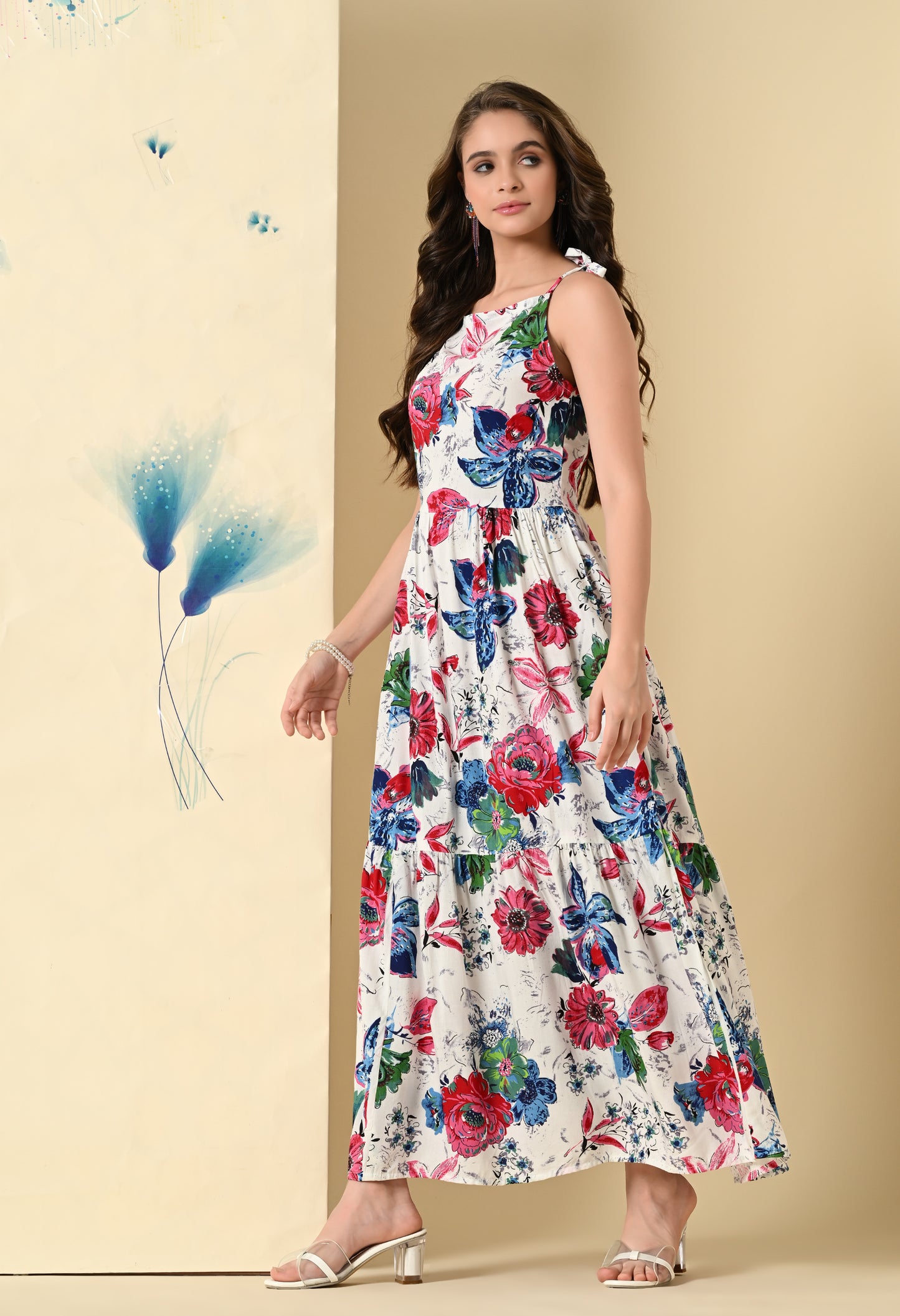 Floral Fantasy Tiered Dress