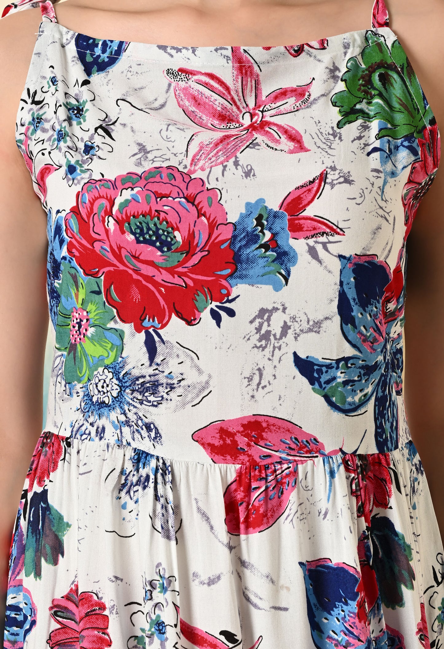 Floral Fantasy Tiered Dress