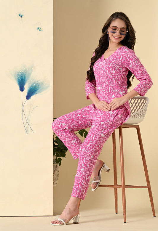 Dreamy Pink Lounge Co-ord Set