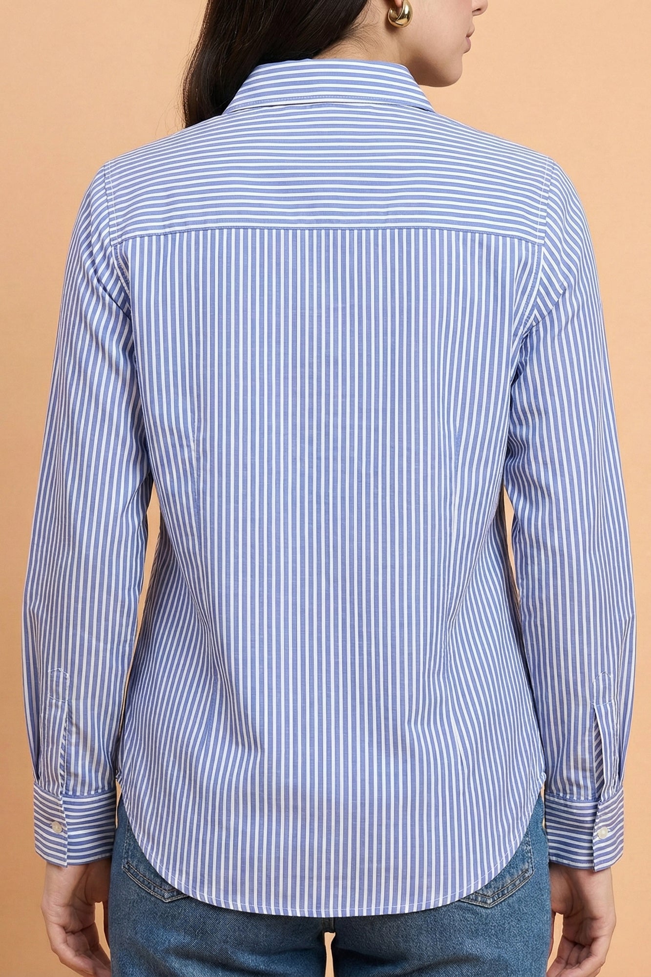 Lilacline - Striped Fitted Shirt (Lavender)