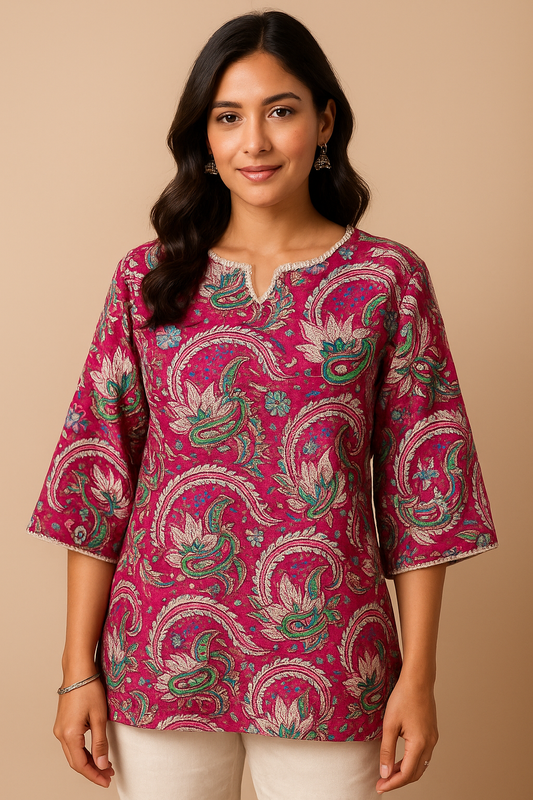Palki - Paisley Cotton Kurti